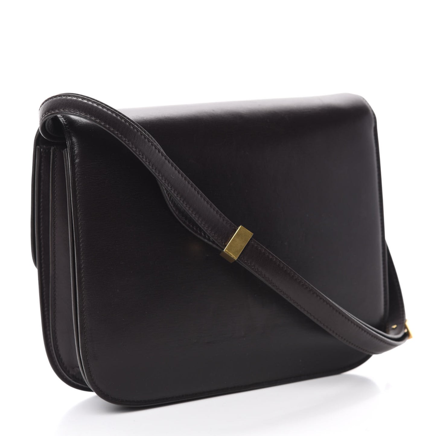Box Calfskin Medium Classic Box Flap Bag Espresso