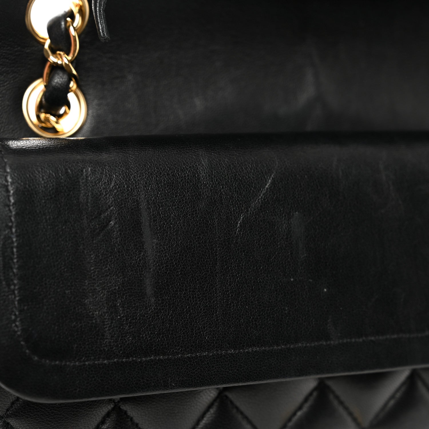 Chanel Lambskin Quilted Medium Double Flap Black 13 of 13
