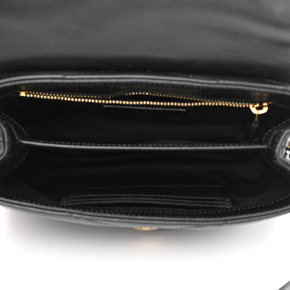 Saint Laurent Calfskin Y Quilted Monogram Toy Loulou Crossbody Bag Black 5 of 12