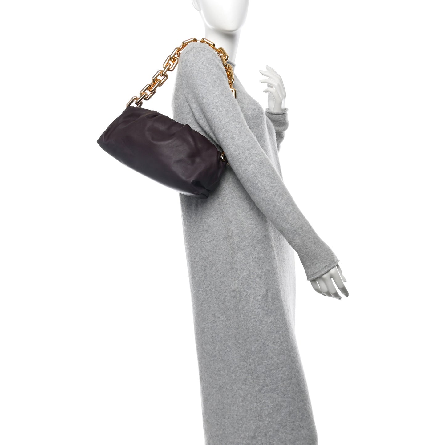 Calfskin The Pouch Chain Grape