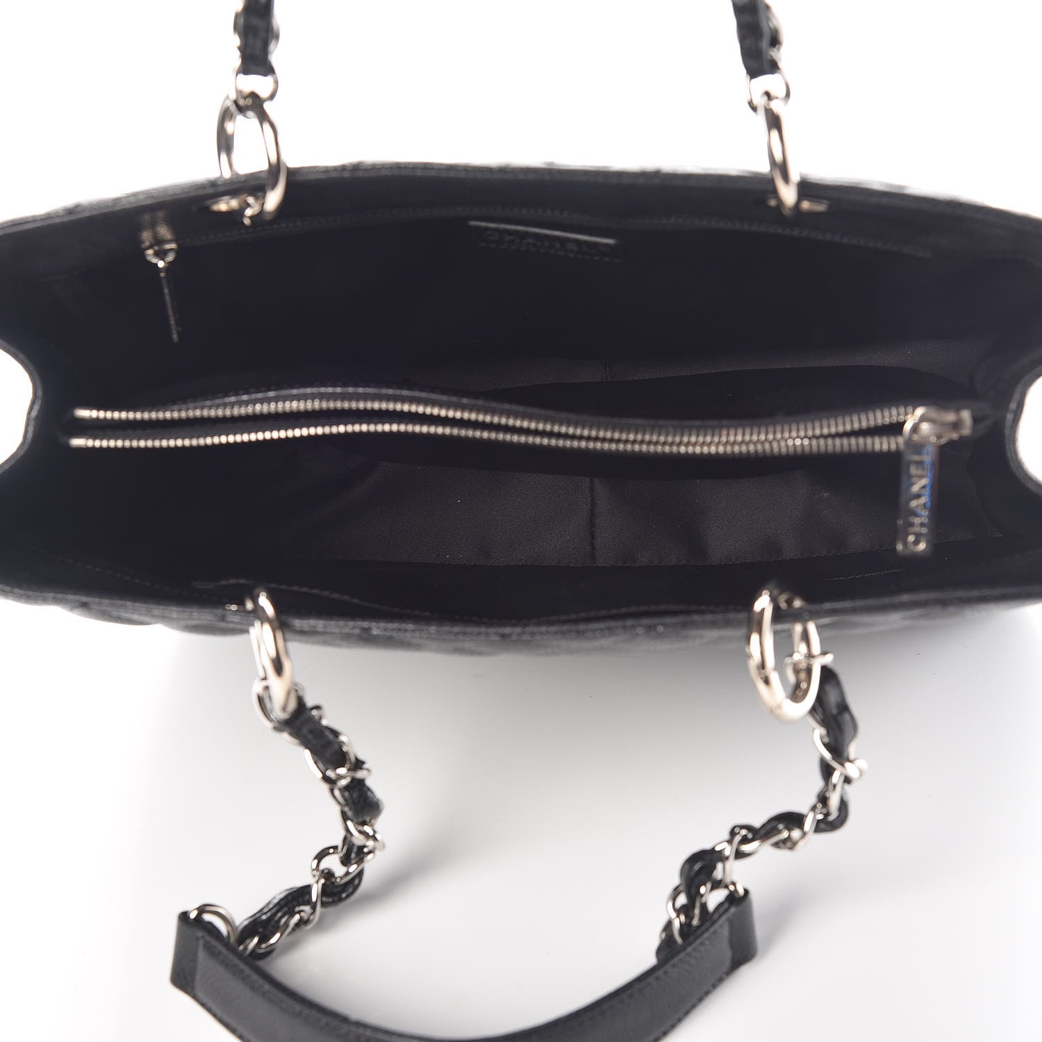 Chanel Caviar Quilted Grand Shopping Tote GST Black 5 of 12