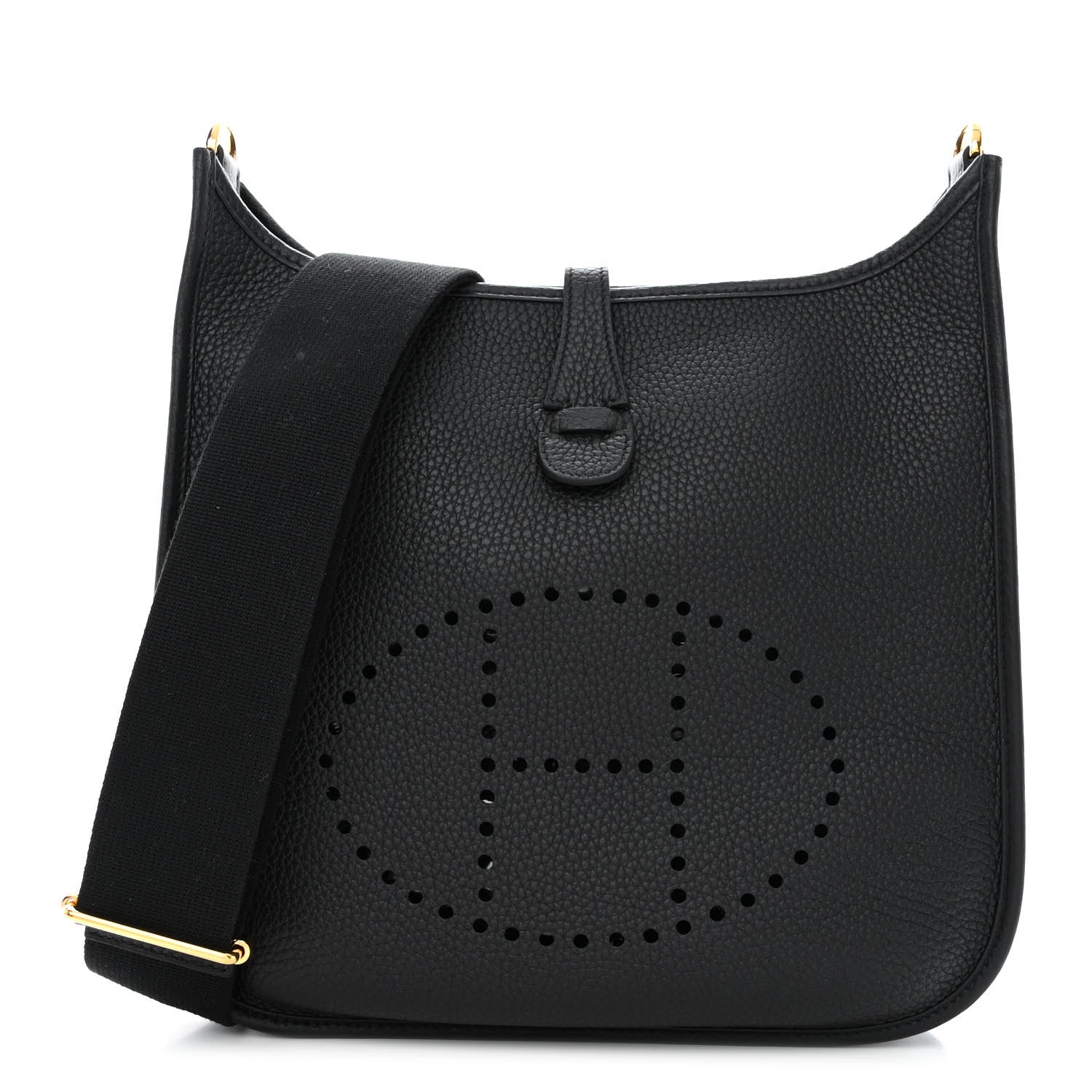 Hermes Taurillon Clemence Evelyne III PM Black 1 of 11