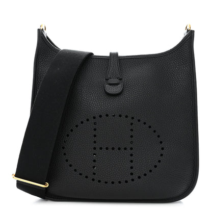 Hermes Taurillon Clemence Evelyne III PM Black 1 of 11