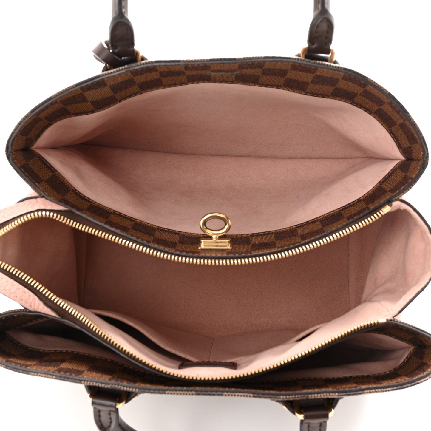 Cuir Taurillon Damier Ebene Normandy Magnolia