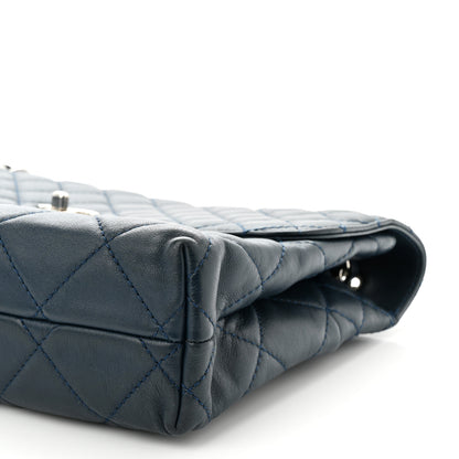 Chanel Calfskin Quilted In The Business Flap Dark Navy Blue 10 of 11