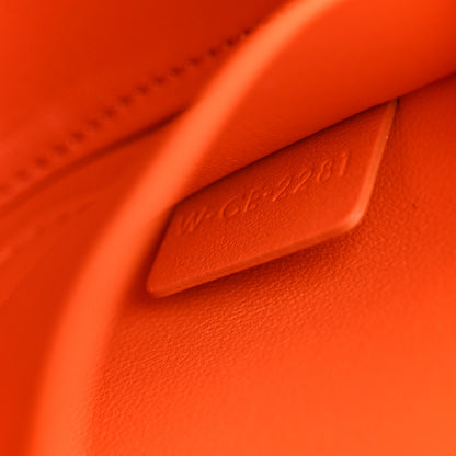 Celine Natural Calfskin Triomphe Shoulder Bag Orange 8 of 11