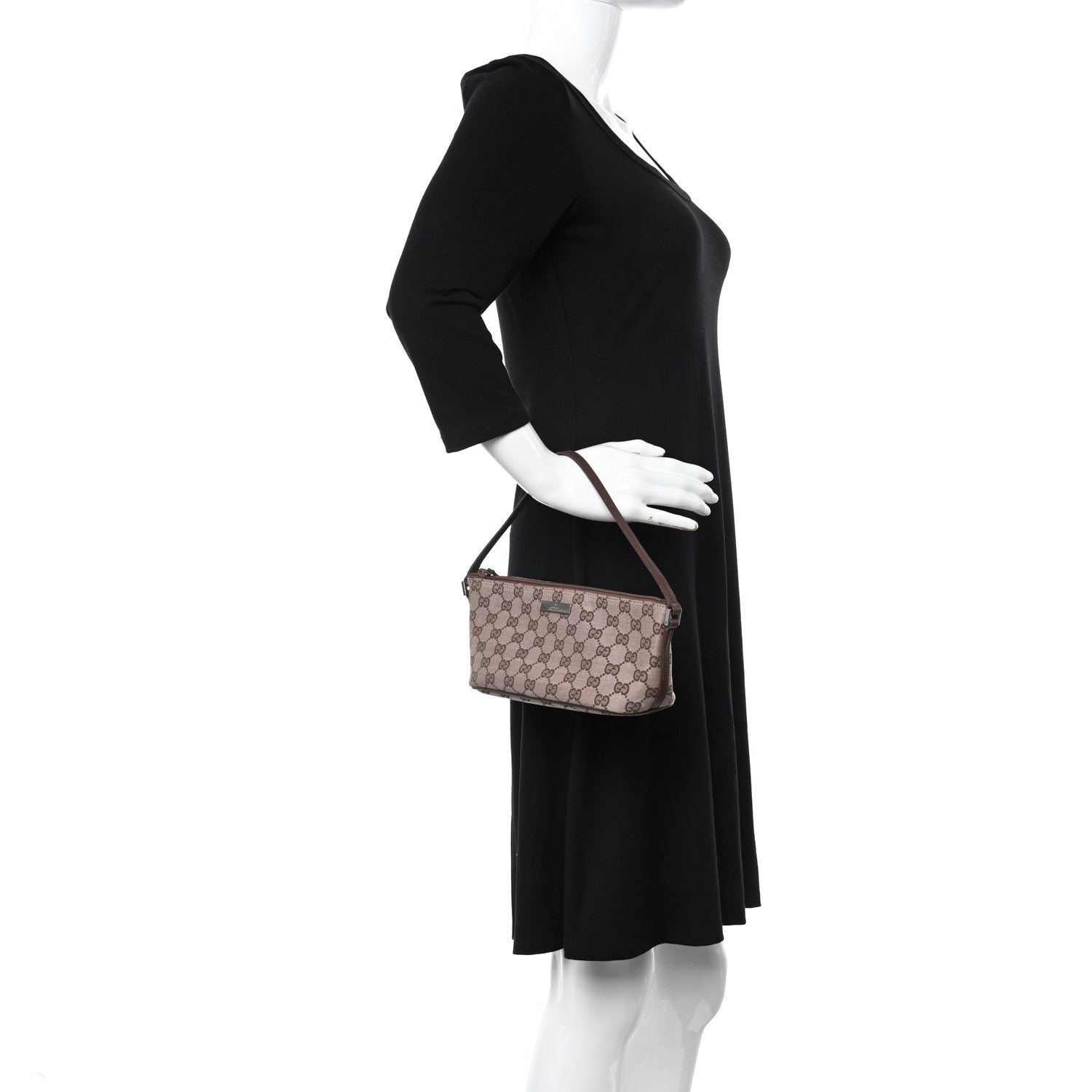 Gucci Monogram Boat Pochette Brown 2 of 15