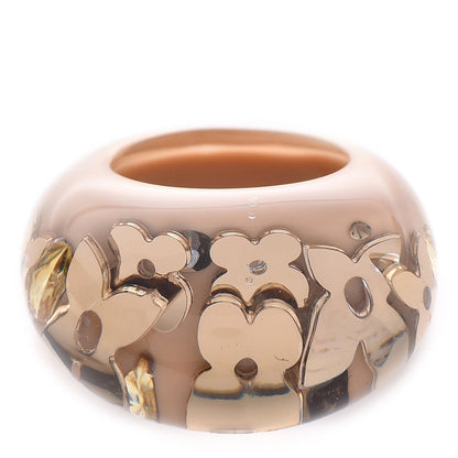 Louis Vuitton Resin Swarovski Crystal Inclusion Ring 6 Beige 1 of 3