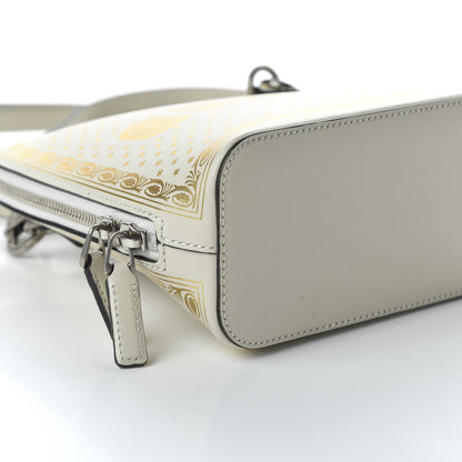 Gucci X SEGA Calfskin GUCCY Stars Mini Dome Shoulder Bag Mystic White Gold 6 of 10
