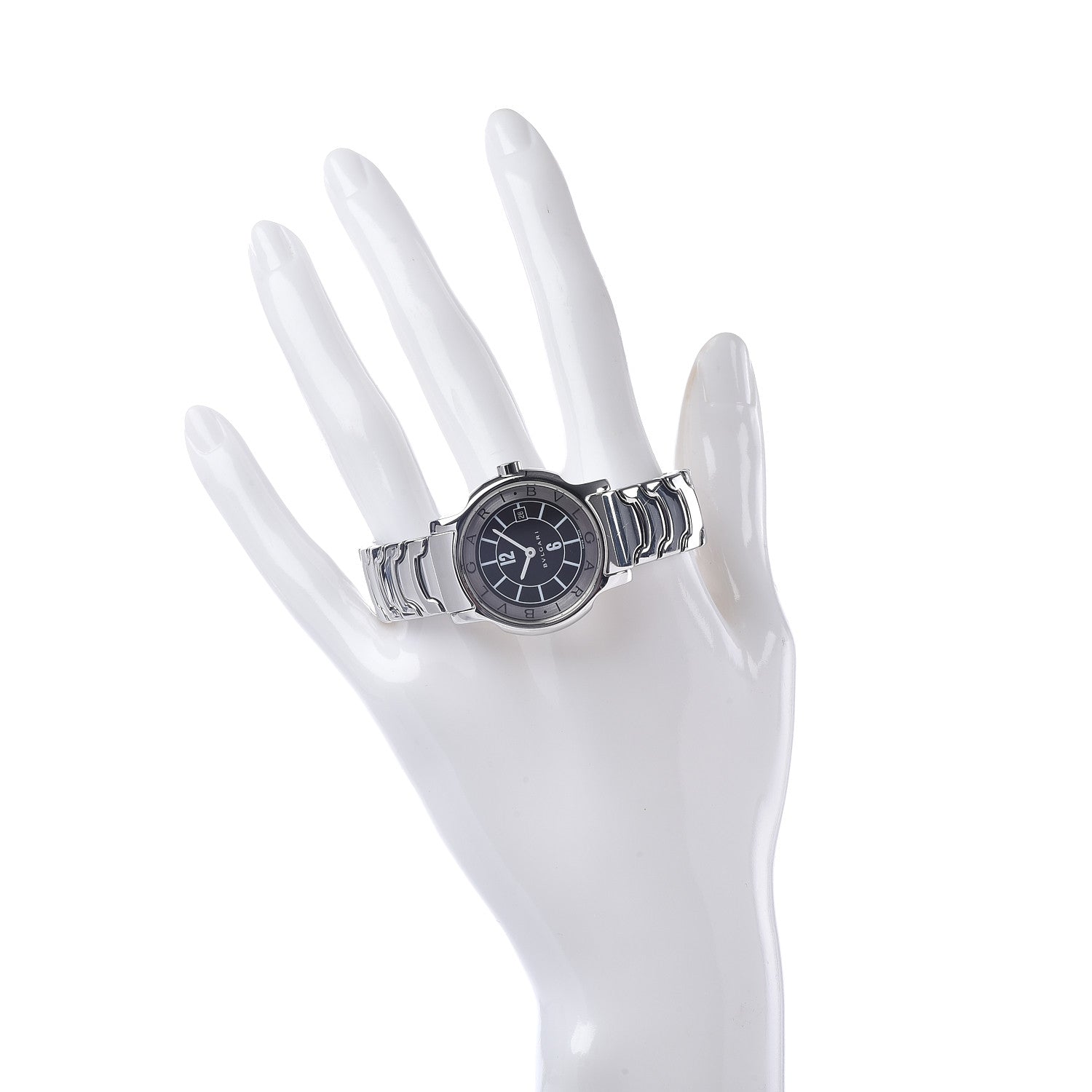 Bulgari Stainless Steel 29mm Solotempo Quartz Watch Black 2 of 6