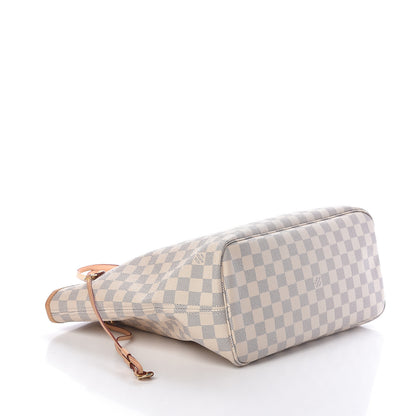 Louis Vuitton Damier Azur Neo Neverfull MM Rose Ballerine 4 of 10