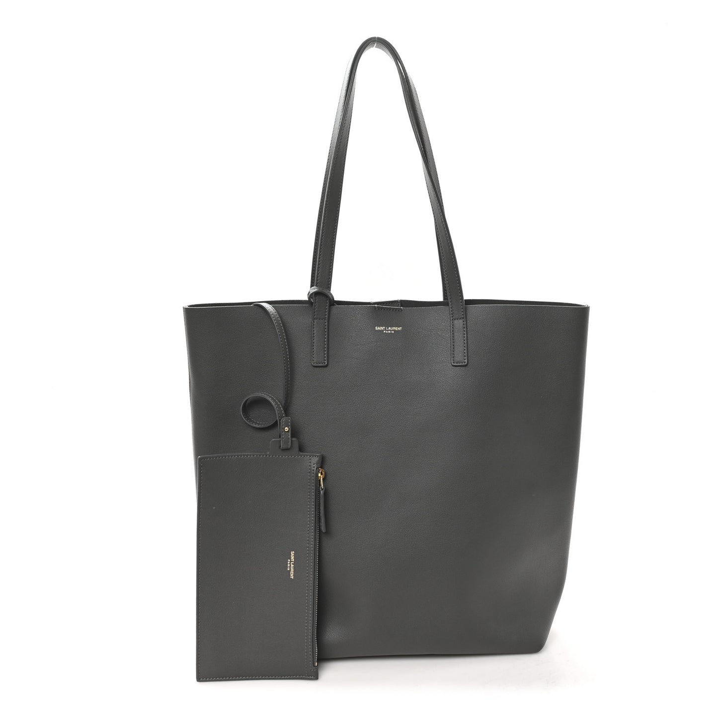 Calfskin North-South Shopping Tote Storm