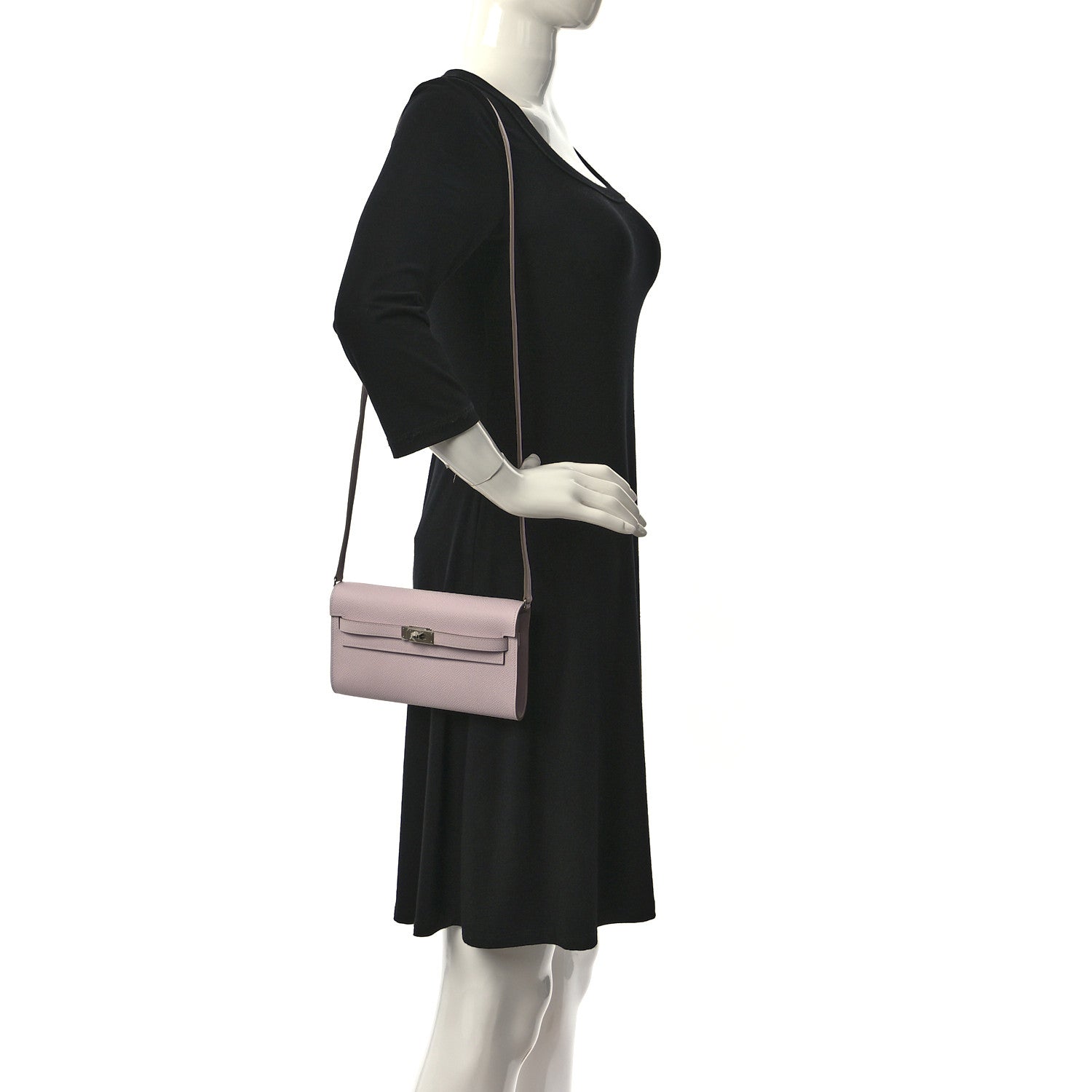 Hermes Epsom Kelly To Go Wallet Mauve Pale 2 of 11