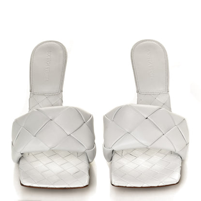 Bottega Veneta Nappa Maxi Intrecciato Lido Mule Sandals 41 Optic White 5 of 10