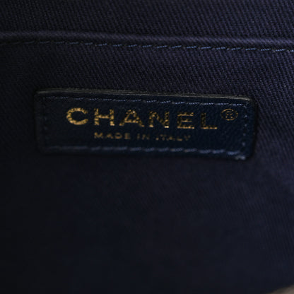 Chanel Grained Calfskin Medium Neo Executive Shopper Tote Dark Blue 6 of 16