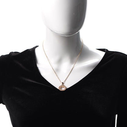Bulgari 18K Rose Gold Diamond BVLGARI BVLGARI Pendant Necklace 2 of 5