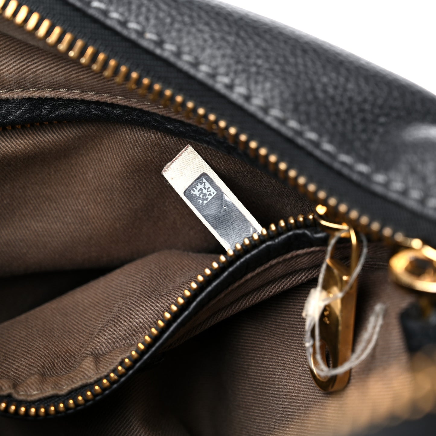 Calfskin Small Marcie Satchel Black