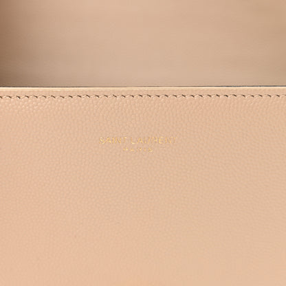 Saint Laurent Grain de Poudre Mini Classic Monogram Cassandra Top Handle Beige 11 of 13