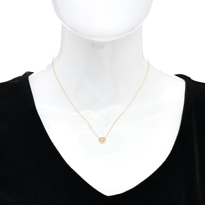Tiffany 18K Yellow Gold Diamond 1837 Circle Pendant Necklace 2 of 4