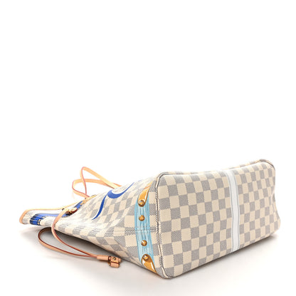 Louis Vuitton Damier Azur Summer Trunks Capri Neverfull MM 5 of 11
