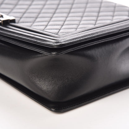 Chanel Lambskin Quilted Large Boy Flap Black 6 of 9
