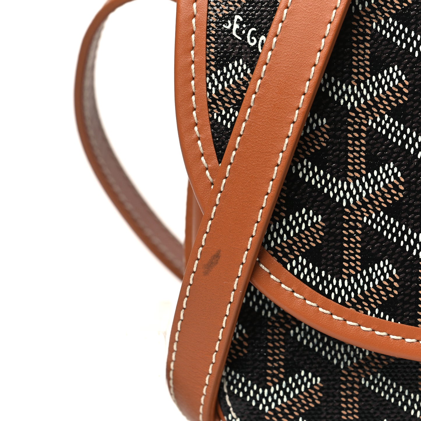 Goyardine Belvedere II PM Messenger Bag Black Gold