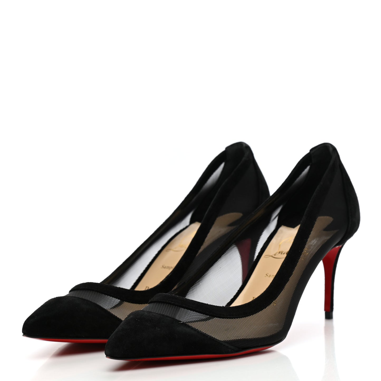 Veau Velours Rete Galativi 70 Pumps 37 Black