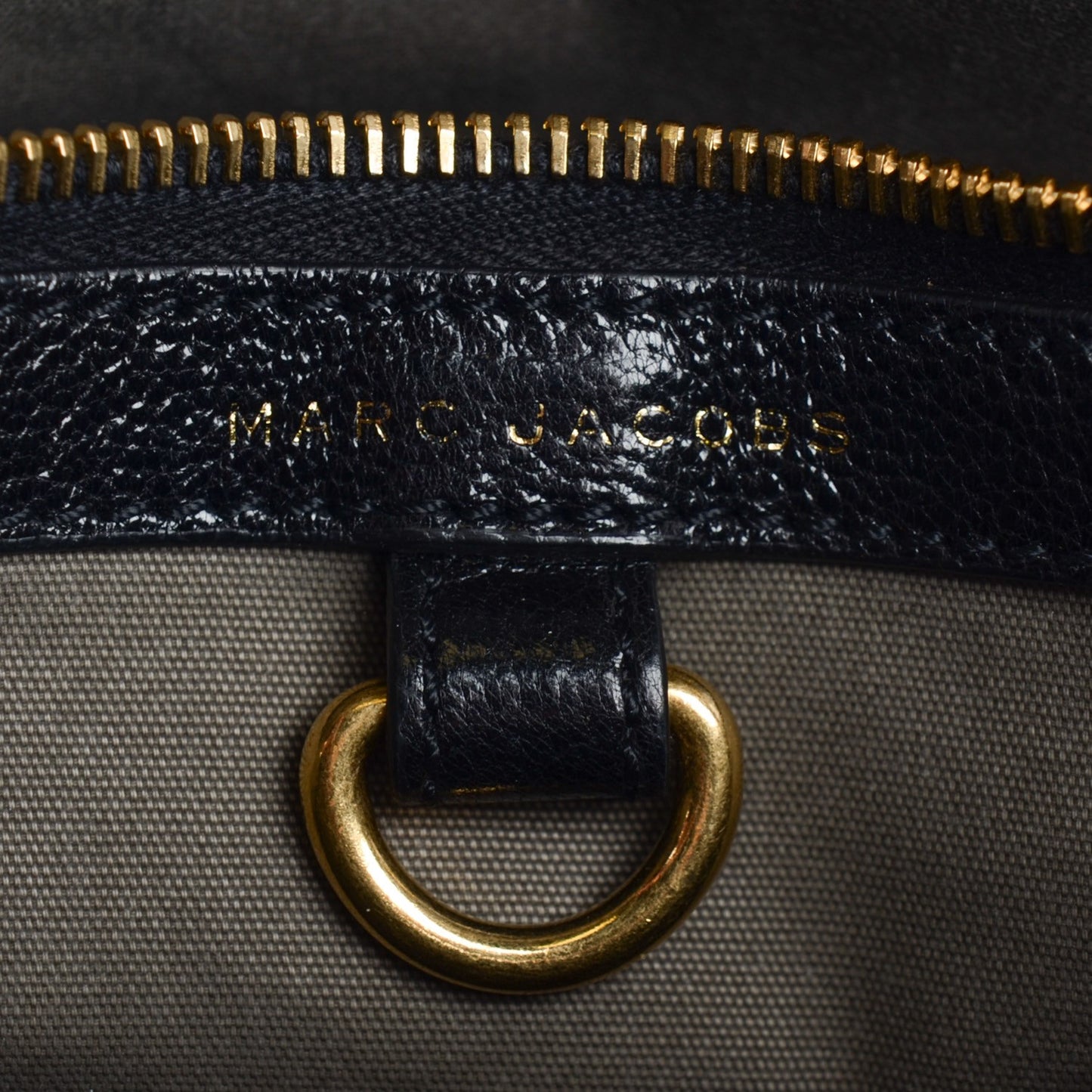 Lacquered Goatskin Quilted Class Satchel Black