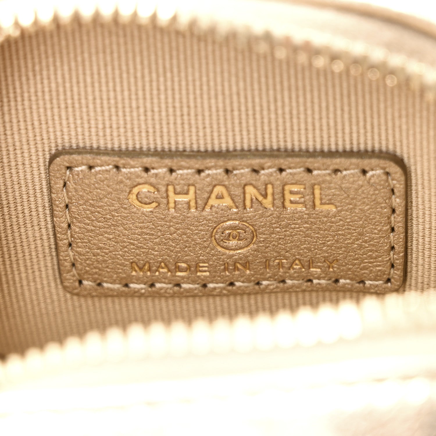 Chanel Metallic Lambskin Quilted CC Mini In Love Heart Bag Charm Gold 6 of 9
