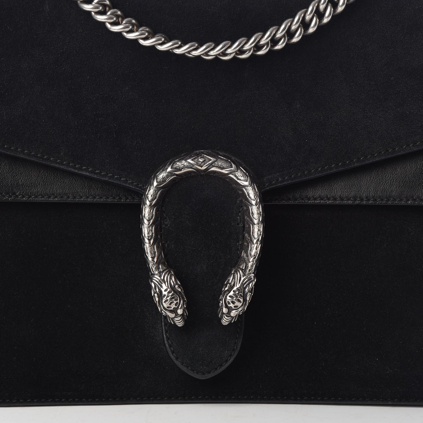 Suede Medium Dionysus Shoulder Bag Black