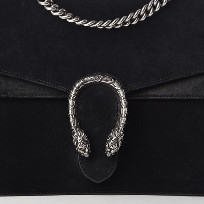 Gucci Suede Medium Dionysus Shoulder Bag Black 7 of 9
