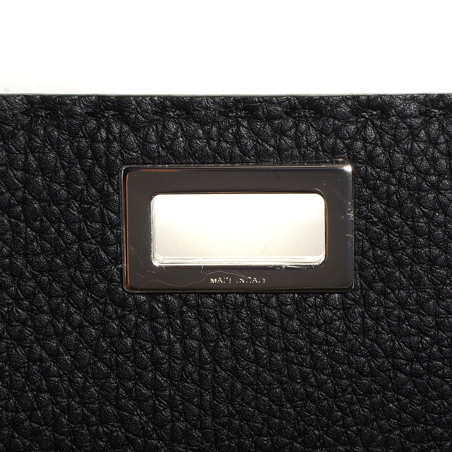 Fendi Cuoio Romano Selleria Peekaboo Continental Wallet Black 10 of 10
