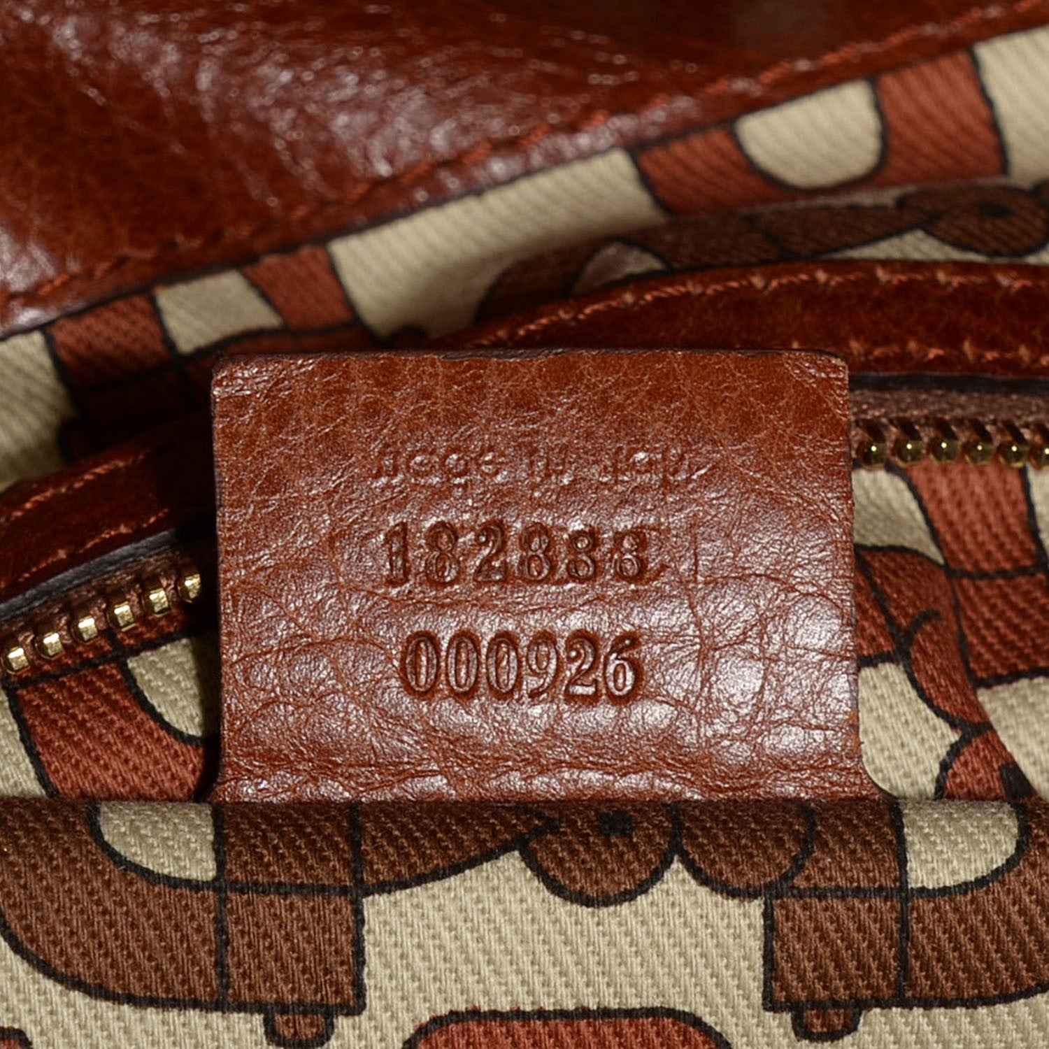 Gucci Calfskin Large Indy Top Handle Hobo Brown 7 of 10