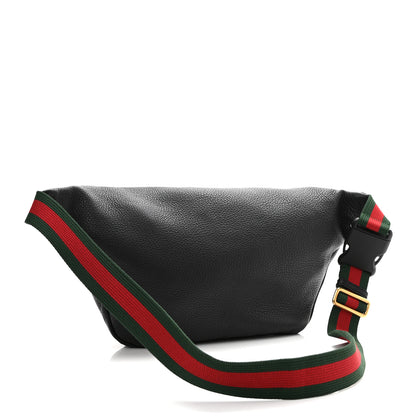 Gucci Grained Calfskin Logo Belt Bag Black 3 of 10