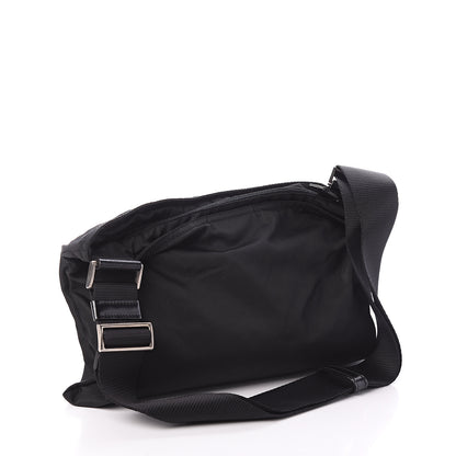 Prada Nylon Flat Messenger Bag Black 2 of 7