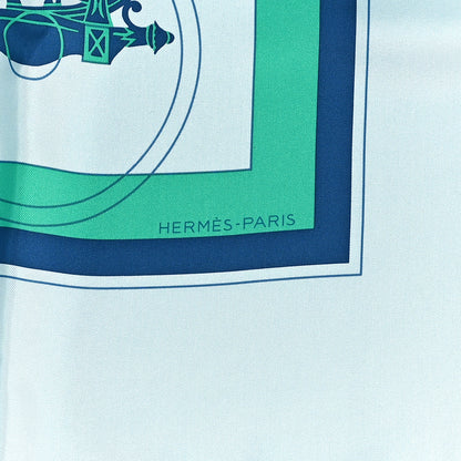 Hermes Silk Ex Libris Scarf 90 2 of 3