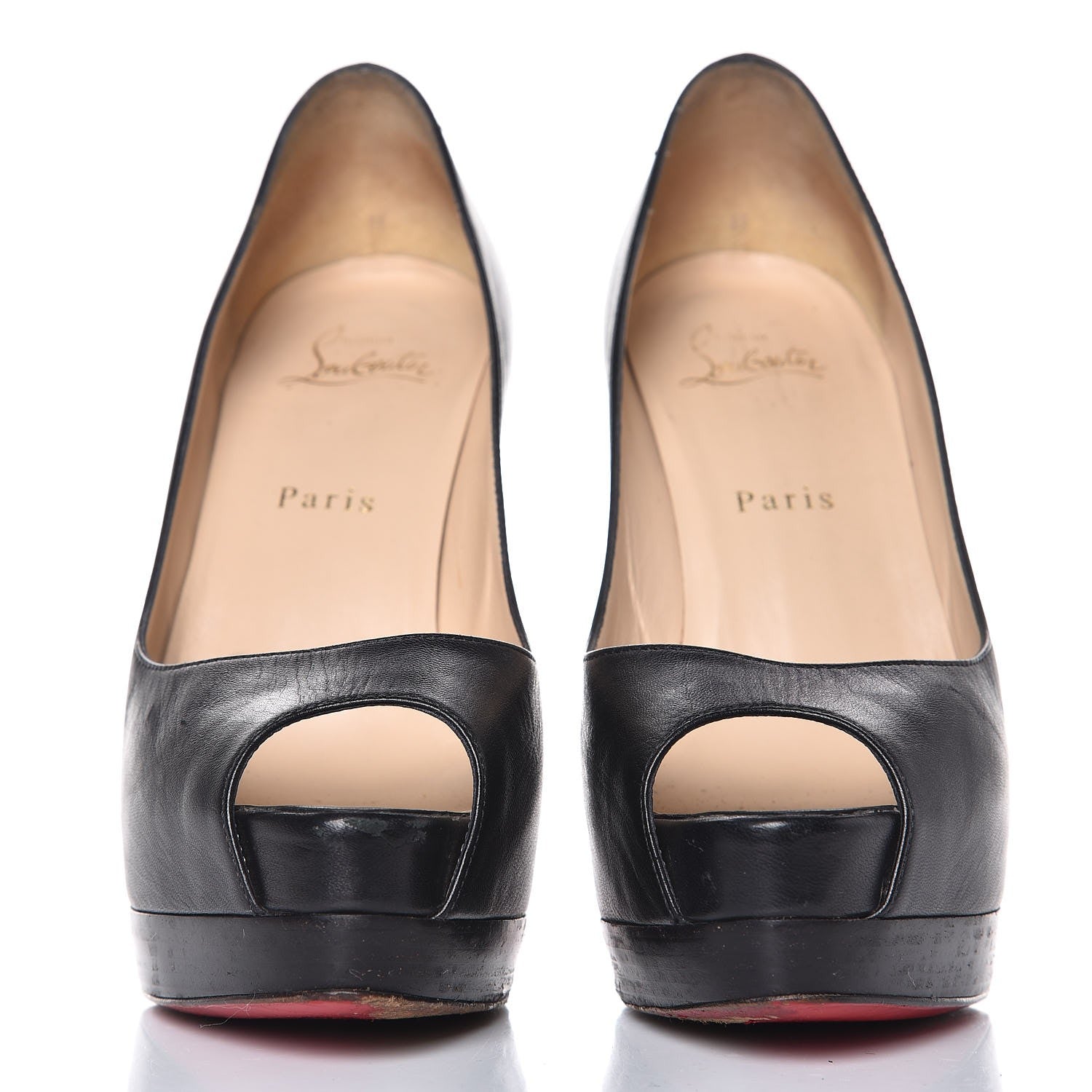 Christian Louboutin Kid Palais Royal 140 Pumps 38 Black 2 of 15