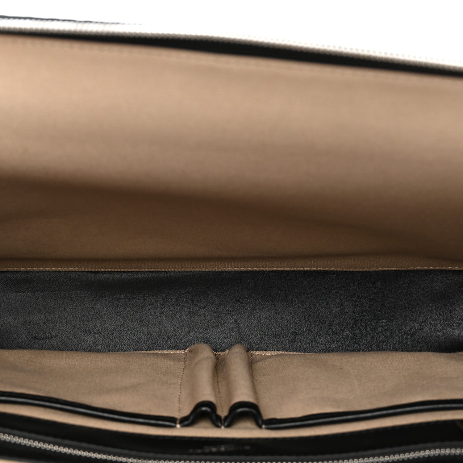 Burberry Calfskin Embossed TB Triple Stud Briefcase Black 5 of 10