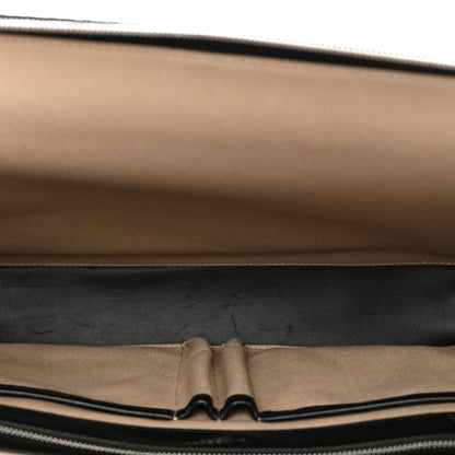 Burberry Calfskin Embossed TB Triple Stud Briefcase Black 5 of 10