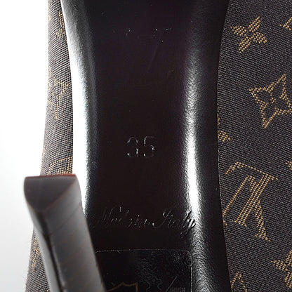 Louis Vuitton Monogram Idylle Barbara Open Toe Pumps 35 Fusain 6 of 7