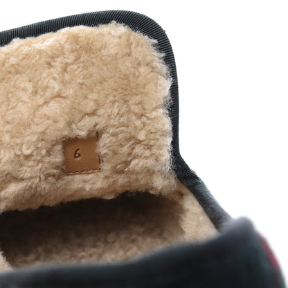 Gucci Covered Wool GG Monogram Mens Fria Horsebit Loafers 6 Green Red Shamarock Butterscotch 10 of 11