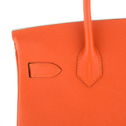 Hermes Epsom Birkin 30 Orange 15 of 24