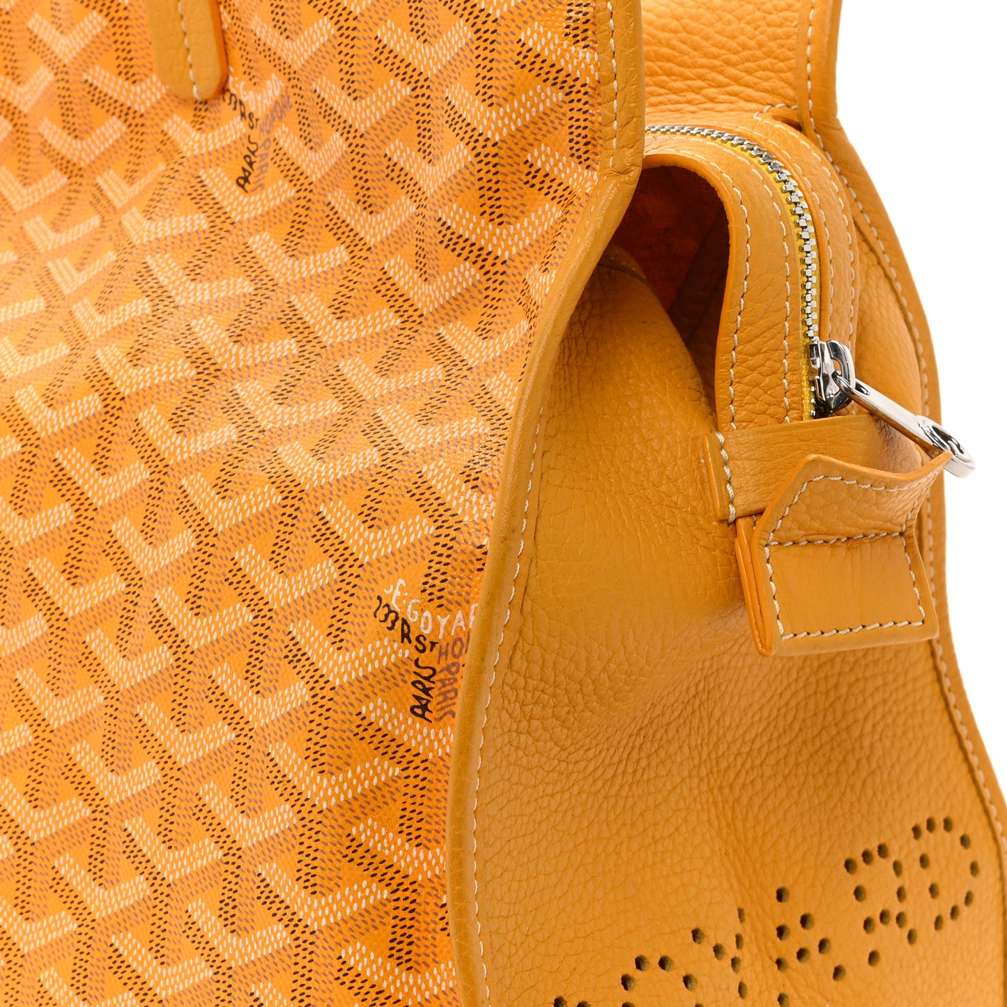 Goyardine Sac Hardy Pet Carrier PM Yellow