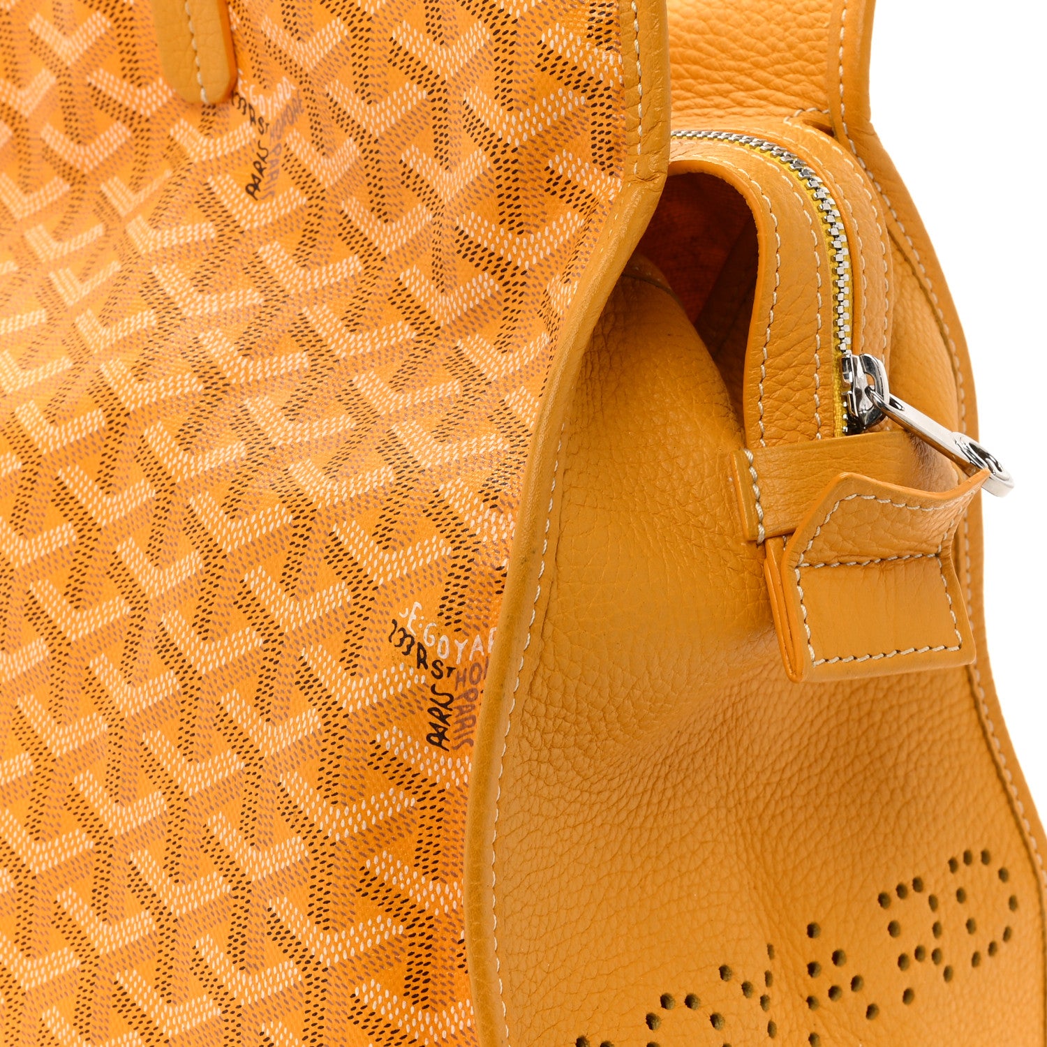Goyard Goyardine Sac Hardy Pet Carrier PM Yellow 16 of 19