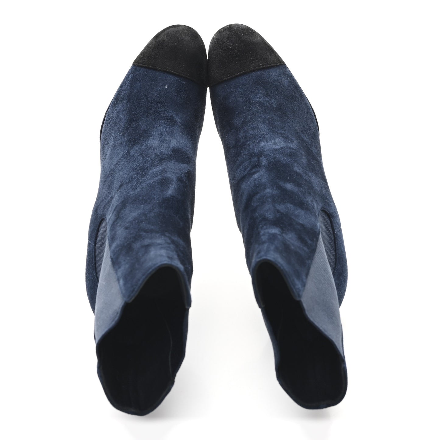 Suede Pearl CC Ankle Boots 38.5 Navy Blue