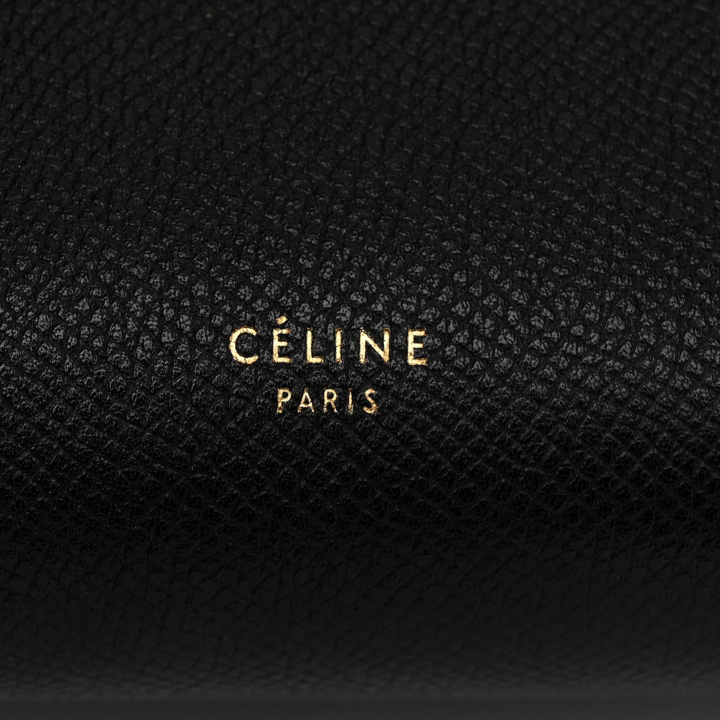 Grained Calfskin Micro Belt Bag Black