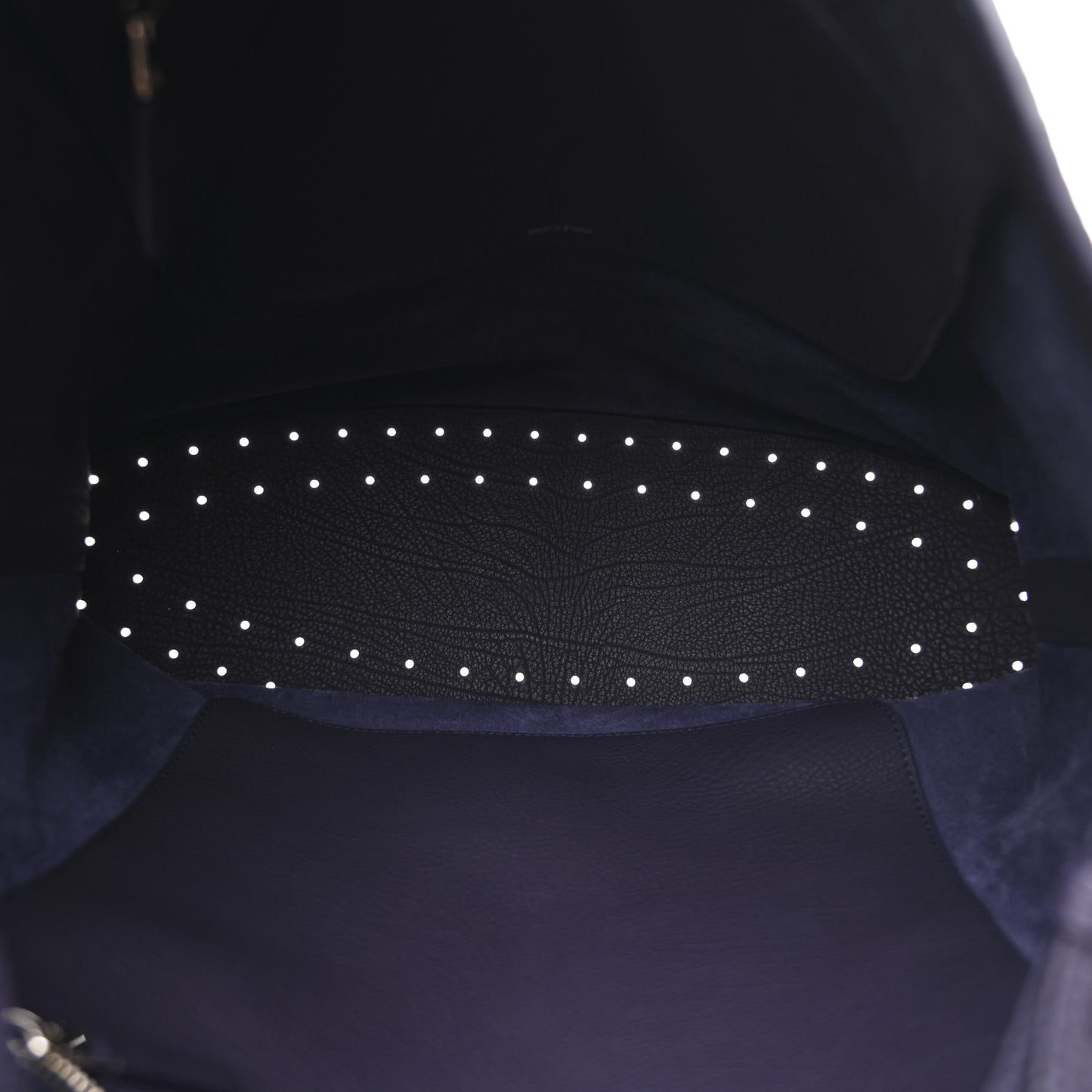 Grained Calfskin Le Pin Tote Indigo