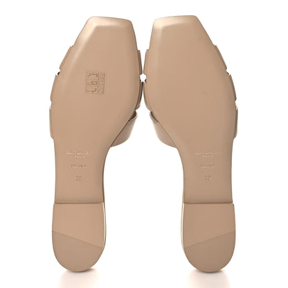 Saint Laurent Calfskin Tribute 05 Slide Sandals 39 Dark Beige 6 of 10