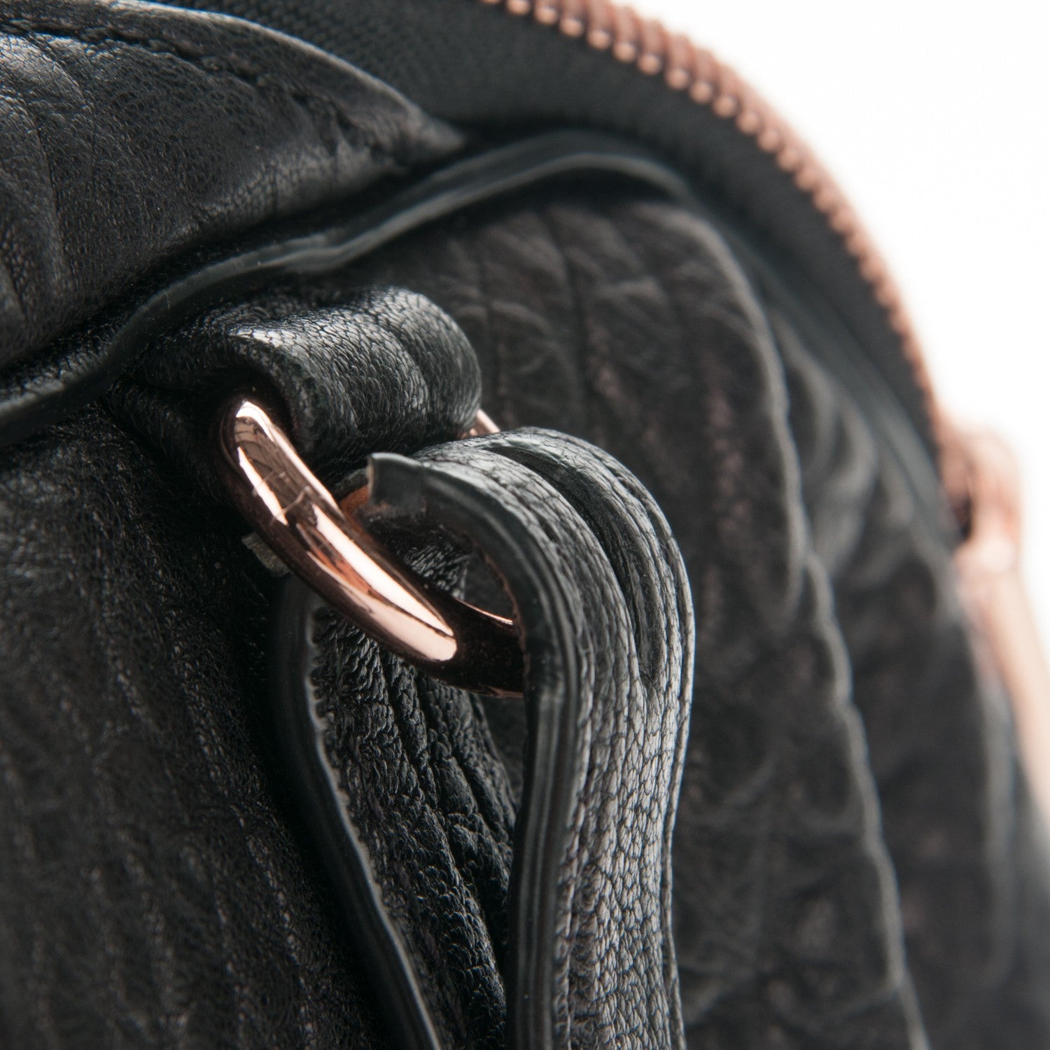 Alexander Wang Pebbled Lambskin Rockie Black Rose Gold Hardware 8 of 8