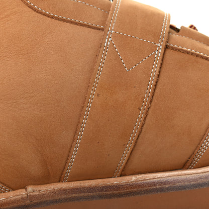Louis Vuitton Calfskin Suede Monogram Mens Creeper Ankle Boots 9 Beige 14 of 15